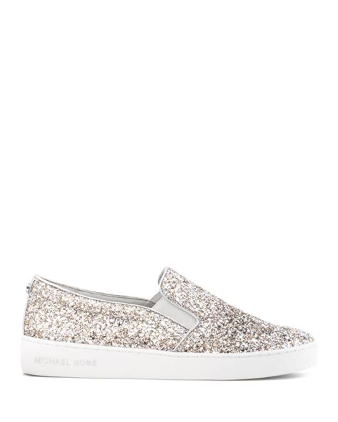 michael kors keaton glitter slip on sneaker|Michael Kors glitter slip on.